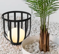 Lampadaire*Estiluz Lampadaire d'extérieur, Bols P-4028X, , IP65, LED, dim, 2700K, 870 lm, Ø54cm, H55cm - noir anthracite