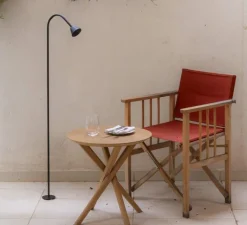 Lampadaire*Faro Lampadaire d'extérieur, borne, Lily 1190, noir, IP65, LED, 2700K, 154 lm, Ø8,5cm, H119cm -