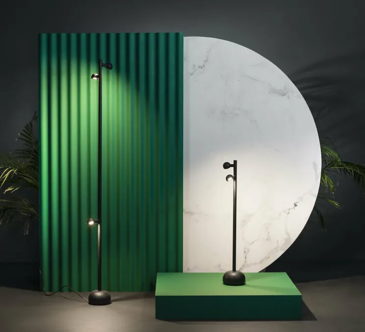 Lampadaire d'extérieur, BROT, noir, IP65, LED, 2700K, 620lm, Ø16cm, H90cm - Faro