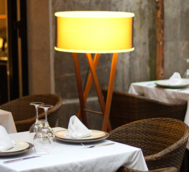 Lampadaire*Marset Lampadaire d'extérieur, Cala, , IP65, H140cm - bois, marron