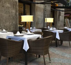 Lampadaire*Marset Lampadaire d'extérieur, Cala, , IP65, H140cm - bois, marron