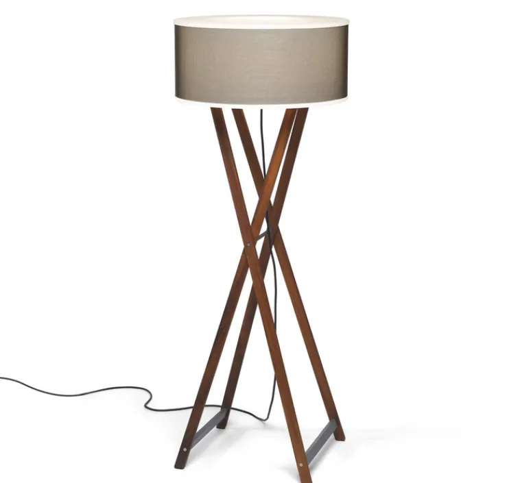 Lampadaire*Marset Lampadaire d'extérieur, Cala, , IP65, H140cm - bois, marron