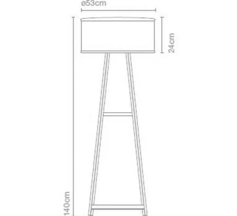 Lampadaire*Marset Lampadaire d'extérieur, Cala, , IP65, H140cm - bois, marron