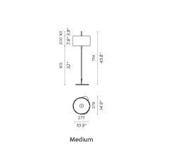 Lampadaire*Contardi Lampadaire d'extérieur, Lagoon, medium, abat-jour vert Dominica Caraibes, tissu Pierre Frey, structure laquée noire et cuivre, , IP68, Ø35cm, H111,4cm - abat-jour vert Dominica Caraibes,structure laquée noire et cuivre,