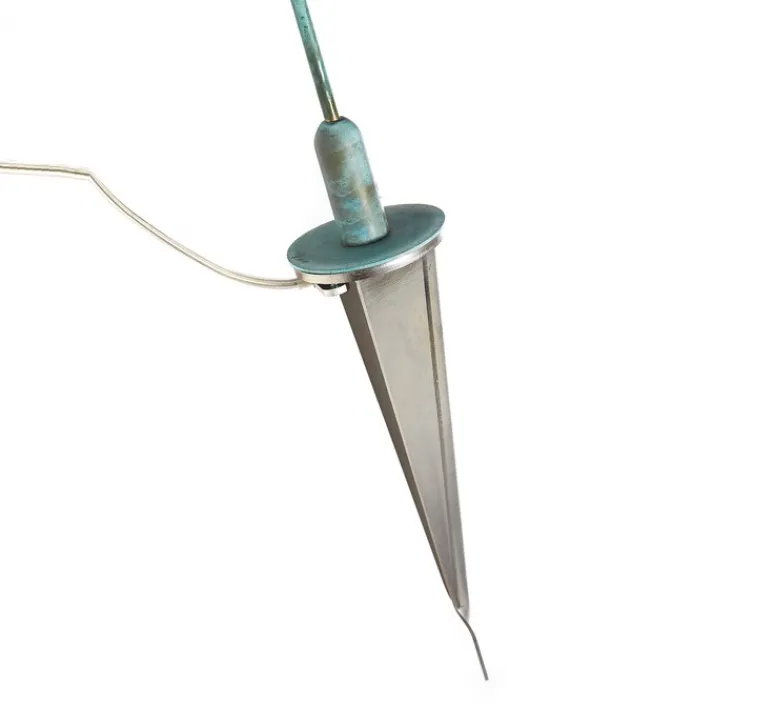 Lampadaire*Zava Lampadaire d'extérieur, mini mini, cuivre, vert de gris, H100cm, L2,4, IP55 - LED G4, 2700K, 85lm - cuivre-vert de gris