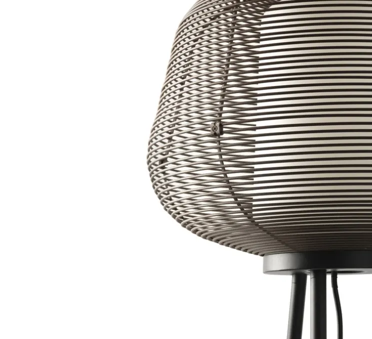 Lampadaire d'extérieur, Nara, rouille, IP65, Ø56cm, H120cm - Faro