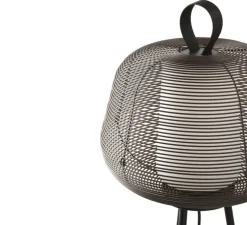 Lampadaire d'extérieur, Nara, rouille, IP65, Ø56cm, H120cm - Faro