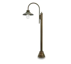 Lampadaire d'extérieur, Patio 1765, cuivre, IP44, L30cm, H155cm - Moretti Luce