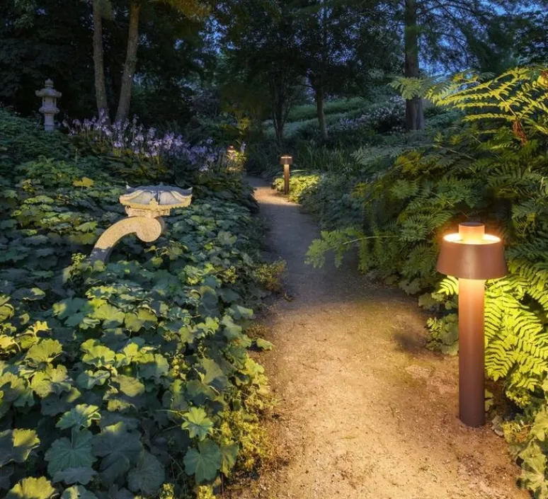 Lampadaire*SLV Lampadaire d'extérieur, Photoni 75, , IP65, Ø25cm, H75cm - rouille