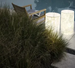 Lampadaire*Gervasoni Lampadaire d'extérieur, Ripple 195, , IP67, LED, Ø37cm, H70cm - blanc