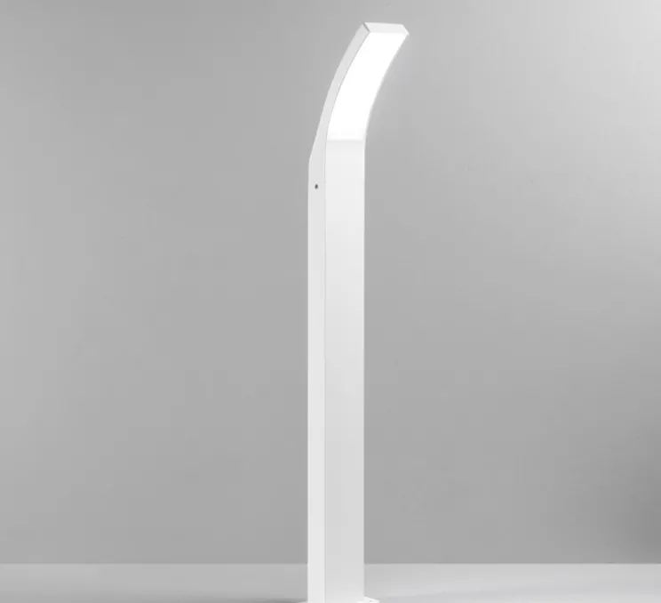 Lampadaire d'extérieur, Sail, blanc, IP65, LED, 3000-4000K, 1440 lm, L16cm, H90cm - Nedgis