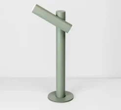 Lampadaire d'extérieur, Tik p-4097X, vert pâle, IP65, LED, 3000K, 763 lm, L10cm, H36,9cm - Estiluz