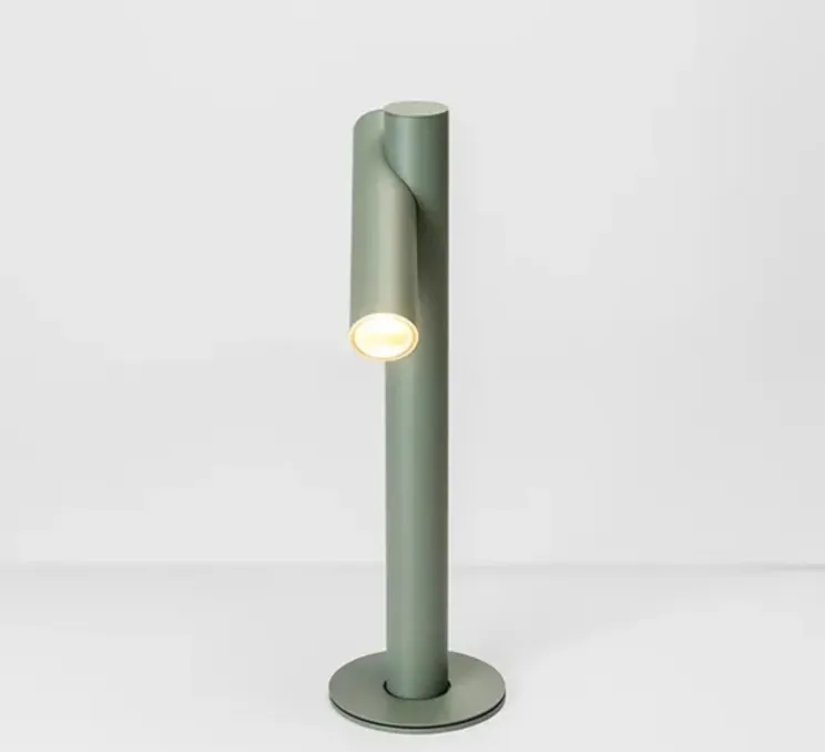 Lampadaire d'extérieur, Tik p-4096X, vert pâle, IP65, LED, 3000K, 763 lm, Ø3,5cm, H34cm - Estiluz