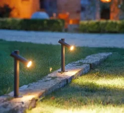 Lampadaire*Estiluz Lampadaire d'extérieur, Tik p-4096X, , IP65, LED, 3000K, 763 lm, Ø3,5cm, H34cm - noir anthracite