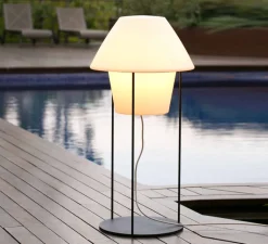 Lampadaire*Faro Lampadaire d'extérieur, Versus, , H124cm, IP44 - blanc