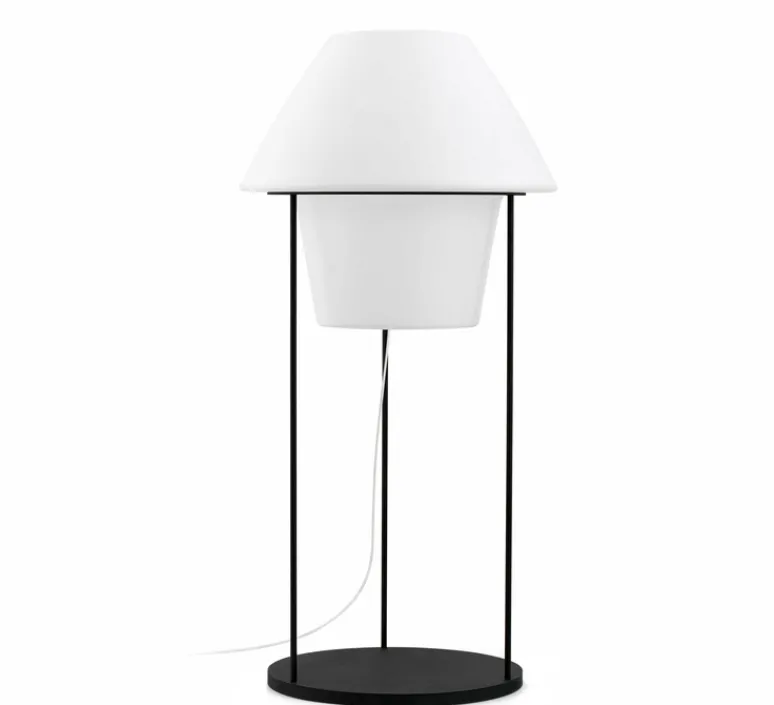 Lampadaire*Faro Lampadaire d'extérieur, Versus, , H124cm, IP44 - blanc