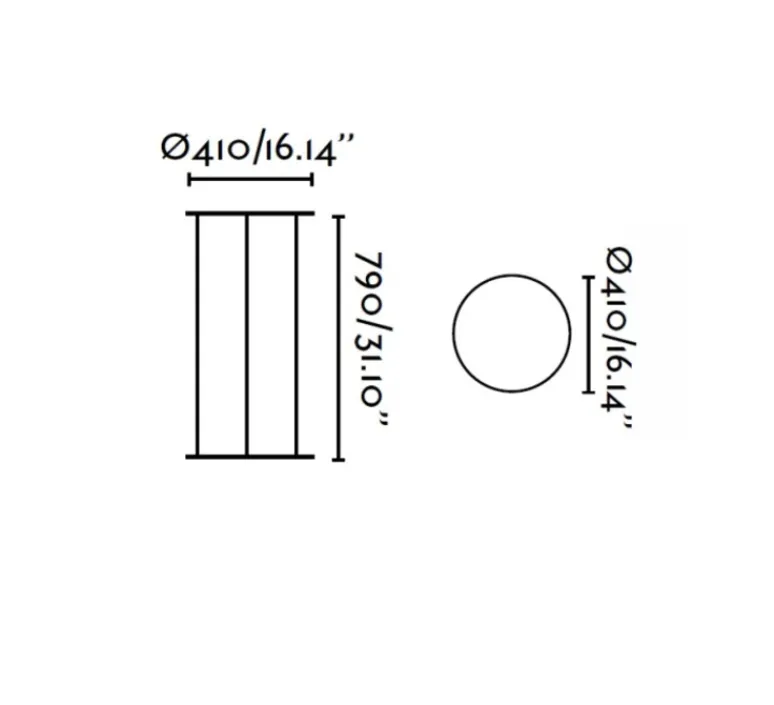 Lampadaire*Faro Lampadaire d'extérieur, Versus, , H124cm, IP44 - blanc
