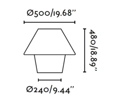 Lampadaire*Faro Lampadaire d'extérieur, Versus, , H124cm, IP44 - blanc