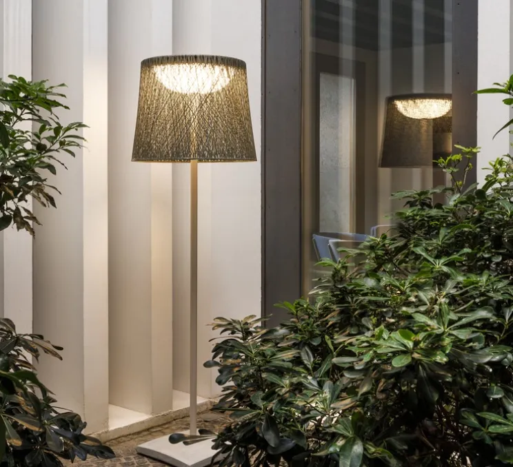 Lampadaire d'extérieur, Wind 4057, marron, IP64, LED, 2700k, 741 lm, Ø60cm, H191cm - Vibia