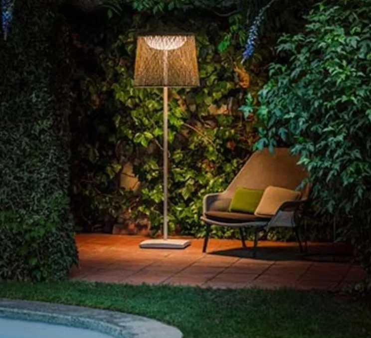 Lampadaire d'extérieur, Wind 4057, marron, IP64, LED, 2700k, 741 lm, Ø60cm, H191cm - Vibia
