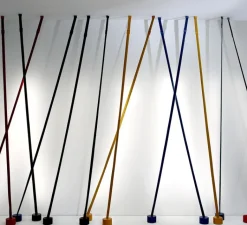 Lampadaire*Martinelli Luce Lampadaire, Elastica, , IP40, LED, dim, 2700K, 2662 lm, L3,5cm, H300cm - bleu