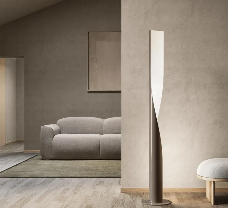 Lampadaire*KDLN Lampadaire, Evita floor, , LED, 2700K, 6000lm, Ø34,5cm, H190cm - gris perle