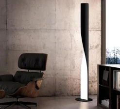 Lampadaire*KDLN Lampadaire, Evita floor, , LED, 2700K, 6000lm, Ø34,5cm, H190cm - noir