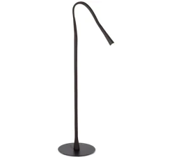 Lampadaire*Contardi Lampadaire, Flexiled, , LED, dim, 2700K, 800 lm, Ø37cm, H203cm - cuir noir