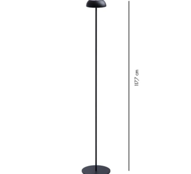 Lampadaire*Axolight Lampadaire, Float, , IP55, LED, 2700K, 200lm, Ø13,5cm, H117,7cm - noir