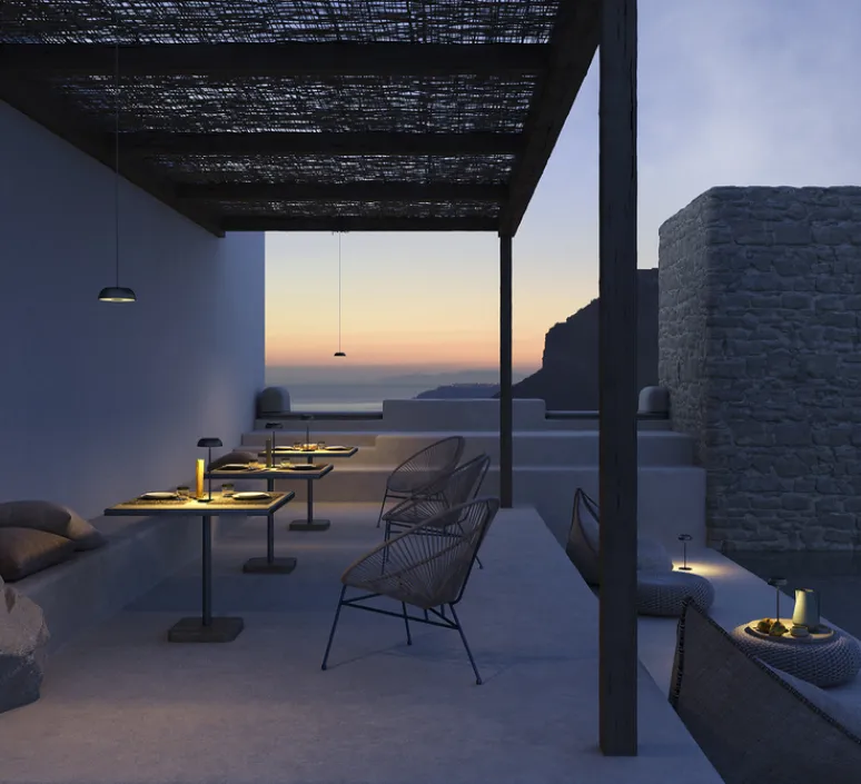 Lampadaire*Axolight Lampadaire, Float, , IP55, LED, 2700K, 200lm, Ø13,5cm, H117,7cm - noir