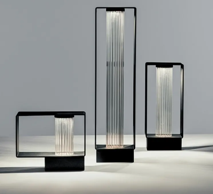 Lampadaire, Frame P-4056X, noir, IP65, LED, 2700K, 725 lm, L11,4cm, H43,5cm - Estiluz