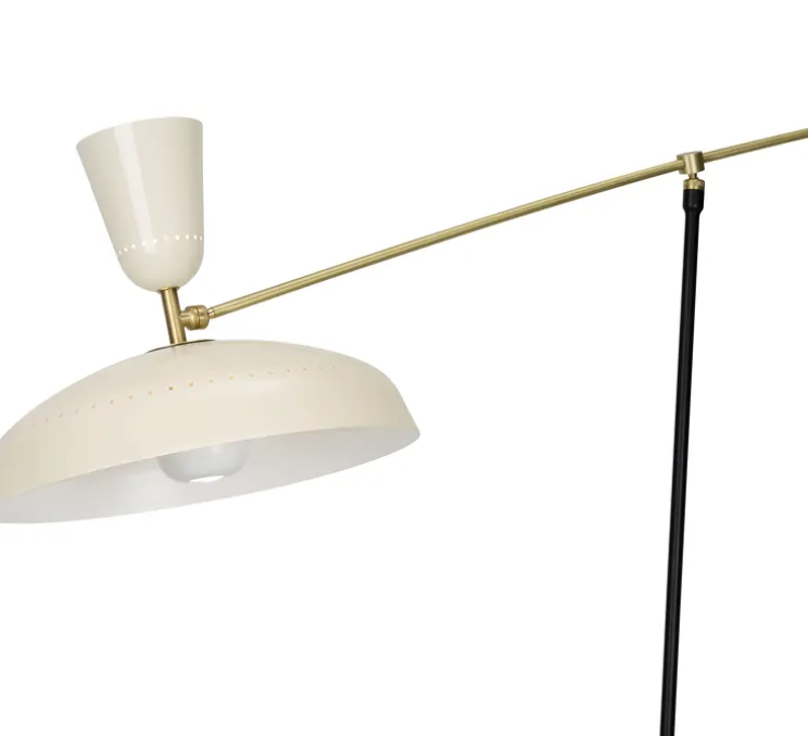 Lampadaire, G1 Guariche Large, craie, L115cm, H175cm - Sammode