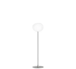 Lampadaire, Glo-Ball Floor 1, blanc et argent, Ø33cm, H135cm - Flos