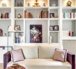 Lampadaire*DesignHeure Lampadaire, Grand Kimono, , Ø50cm, H166cm - Blanc et noir