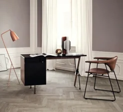 Lampadaire, Grasshopper, rouge vintage, H125,3cm, Ø43,5cm - Gubi