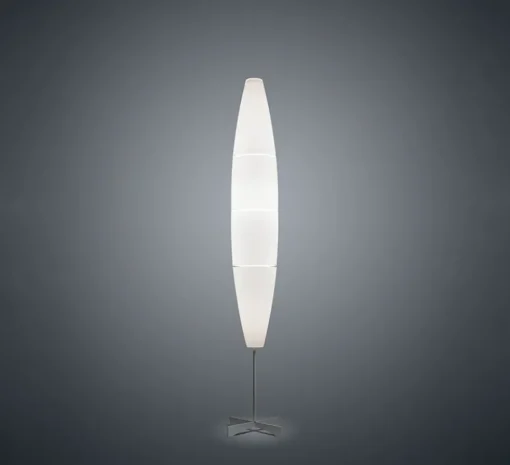 Lampadaire*Foscarini Lampadaire, Havana, , Ø23cm, H172cm - blanc et aluminium