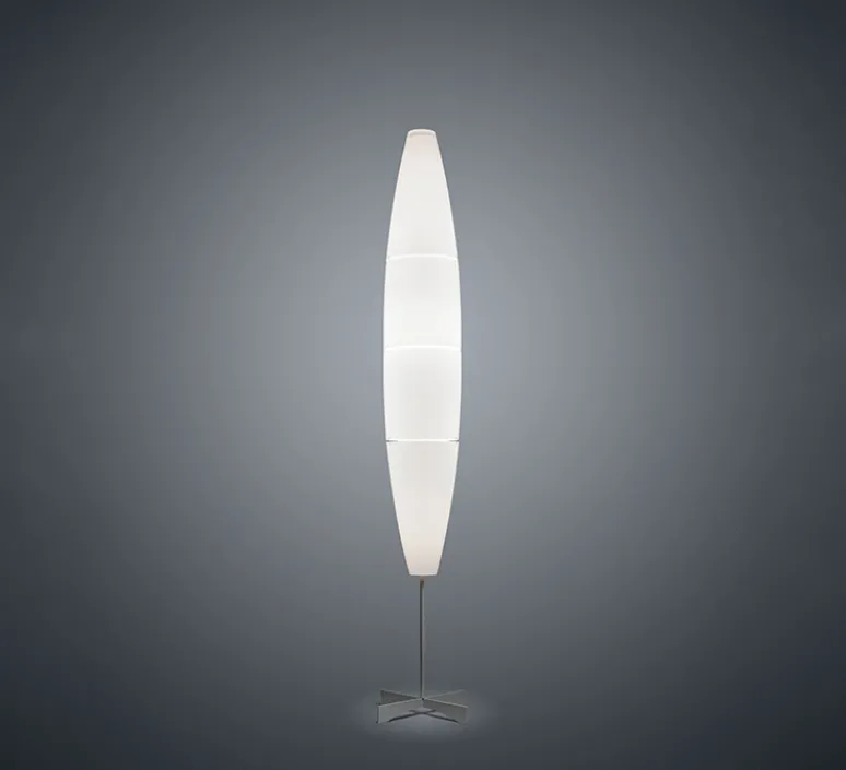 Lampadaire*Foscarini Lampadaire, Havana, , Ø23cm, H172cm - blanc et aluminium