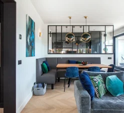 Lampadaire*Flos Lampadaire, IC Lights Floor 1, , Ø27,5cm, H135cm - opalin et noir