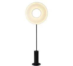 Lampadaire*Dix heures dix Lampadaire, Iris Totem 60, , LED, dim, 2700K, 5250 lm, L60cm, H170,4cm - Marbre noir