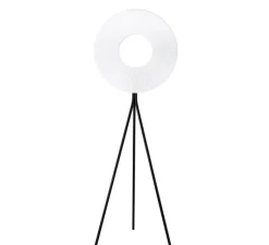Lampadaire*Dix heures dix Lampadaire, Iris Tripod 60, blanc & noir, LED, dim, 2700K, 5250 lm, L169,5cm, H53,4cm - blanc & noir