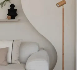 Lampadaire*Good&Mojo Lampadaire, Java, , Ø23cm, H141cm - naturel