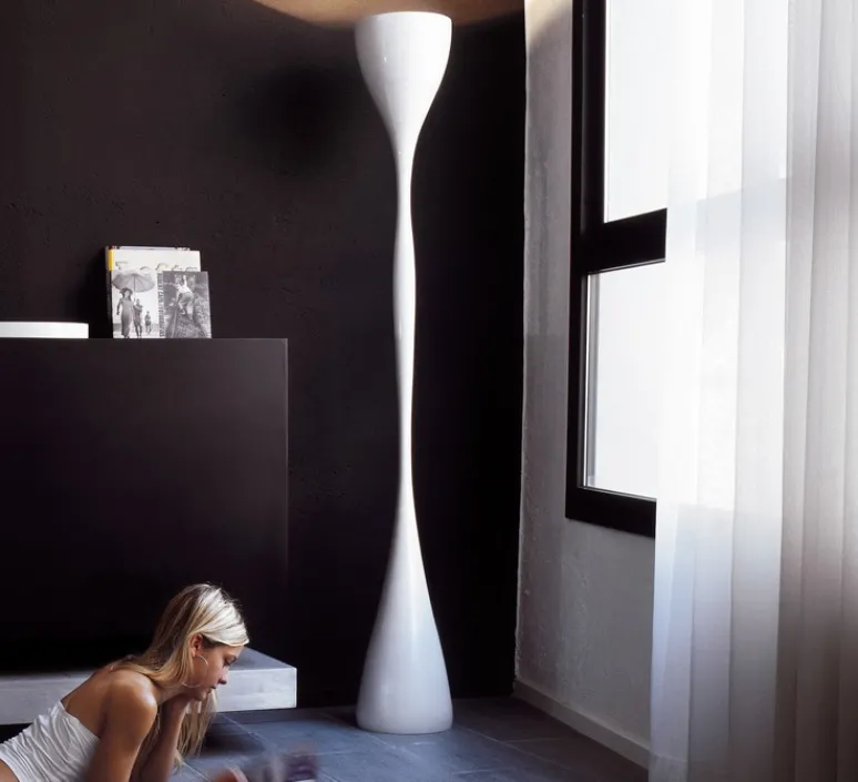Lampadaire*Vibia Lampadaire, Jazz Pied, , Ø26cm, H190cm - blanc