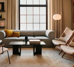 Lampadaire, JWDA , marbre, laiton bruni, Ø39cm, H150cm - Audo Copenhagen