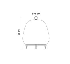 Lampadaire*Vibia Lampadaire, Knit, 7490, , LED, dim, 2700K, 4782 lm, Ø45cm, H55cm - beige