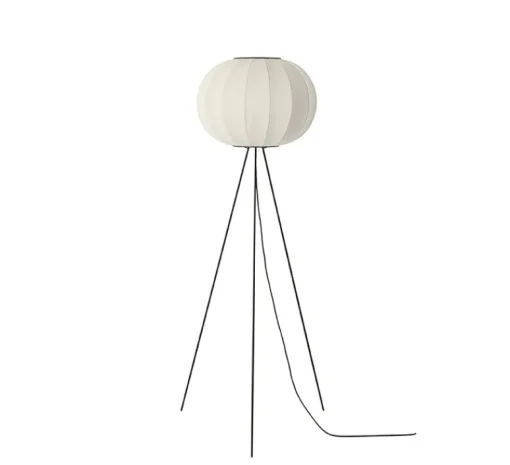 Lampadaire*Made by Hand Lampadaire, Knit Wit, floor high, , Ø60cm, H175cm - blanc perle