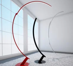 Lampadaire*KDLN Lampadaire, Kyudo, , LED, 2700k, 4200lm, L42cm, H212cm - noir