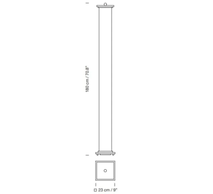 lampadaire, La Bella Durmienta, multicolore, LED, 2700K, 724 lm, Ø23cm, H180cm - Santa & Cole