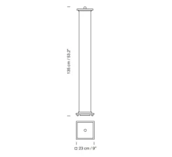 Lampadaire*Santa & Cole lampadaire, La Bella Durmienta Menor, , LED, 2700K, 362 lm, Ø23cm, H135cm - multicolore