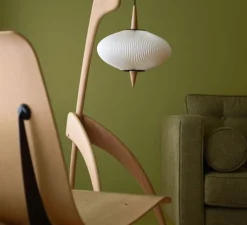 Lampadaire*Rispal lampadaire, La Mante Religieuse - n°14.950, , L40cm, H161cm - frêne naturel