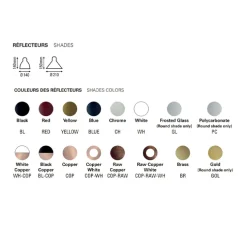 Lampadaire, Lampe Gras N°215, noir (intérieur blanc), L32cm, H150cm - DCW éditions Paris